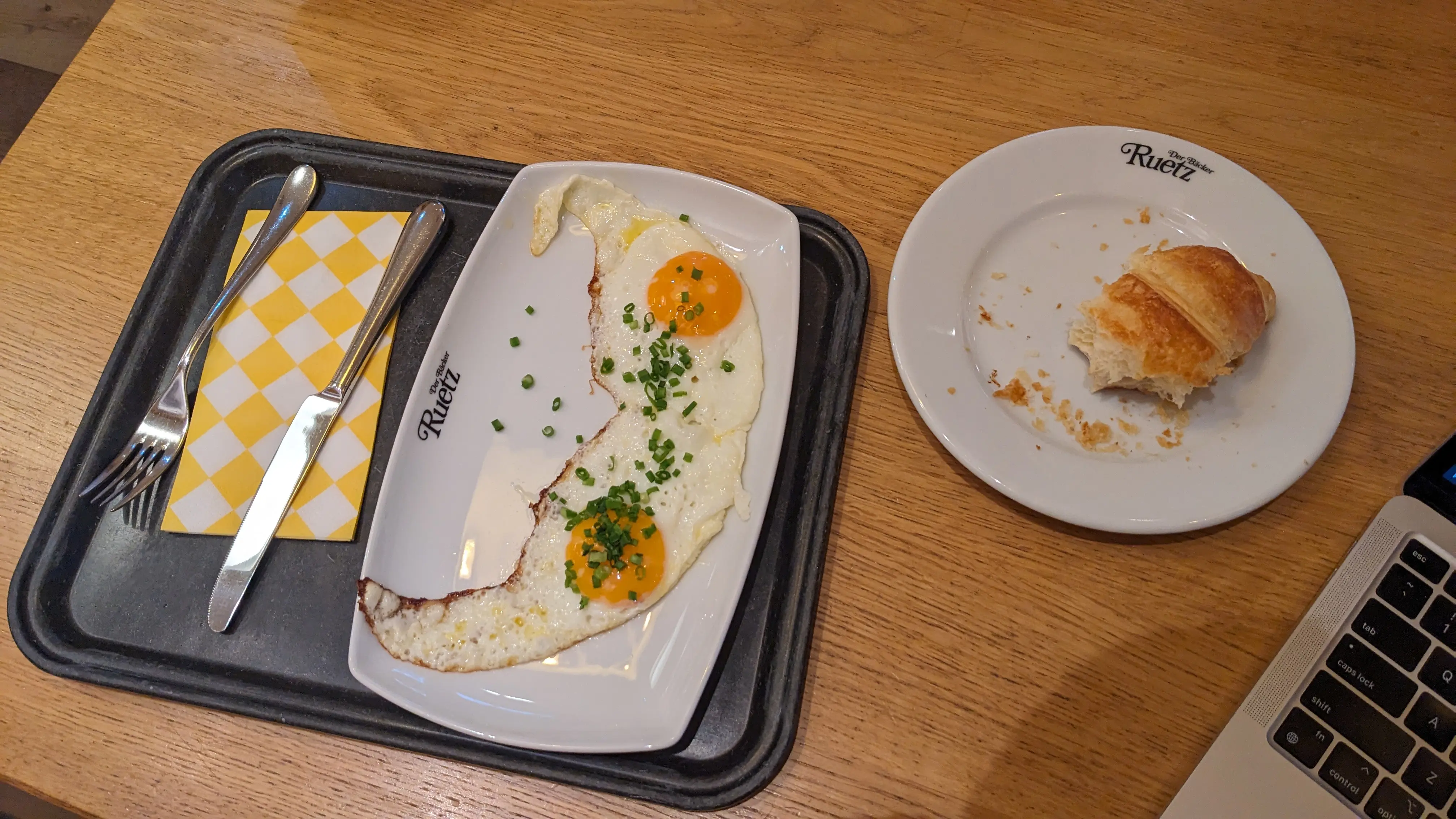 Breakfast at a local bakery