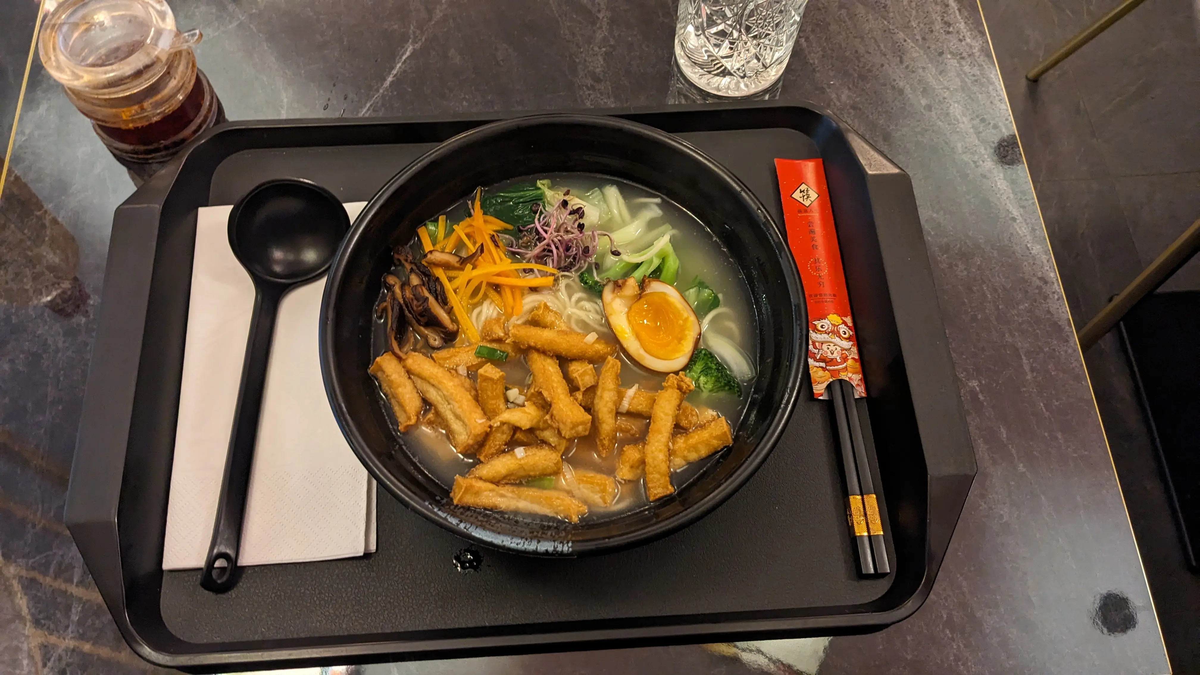 Chinese noodle soup for dinner