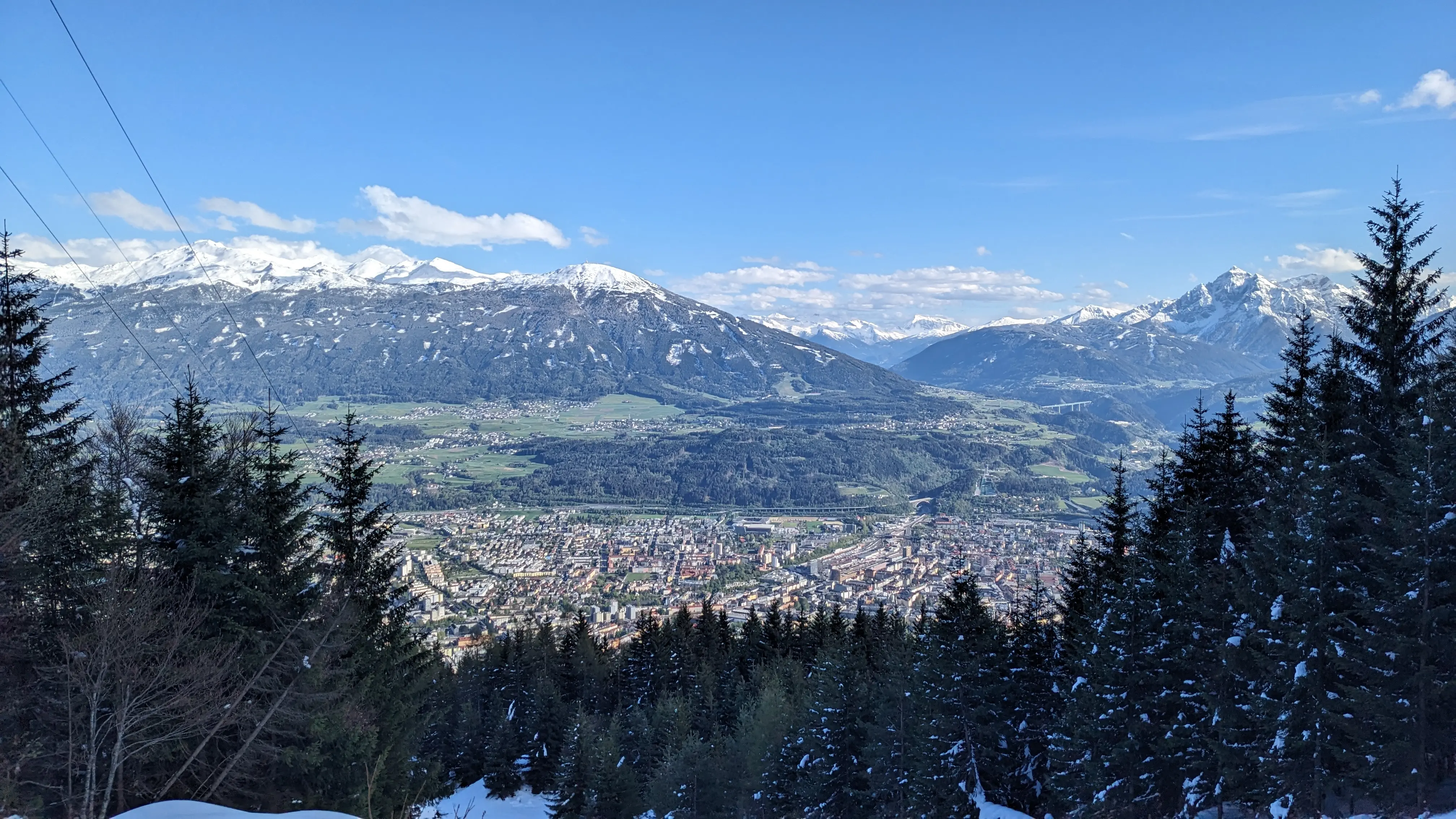 A view down from hiking