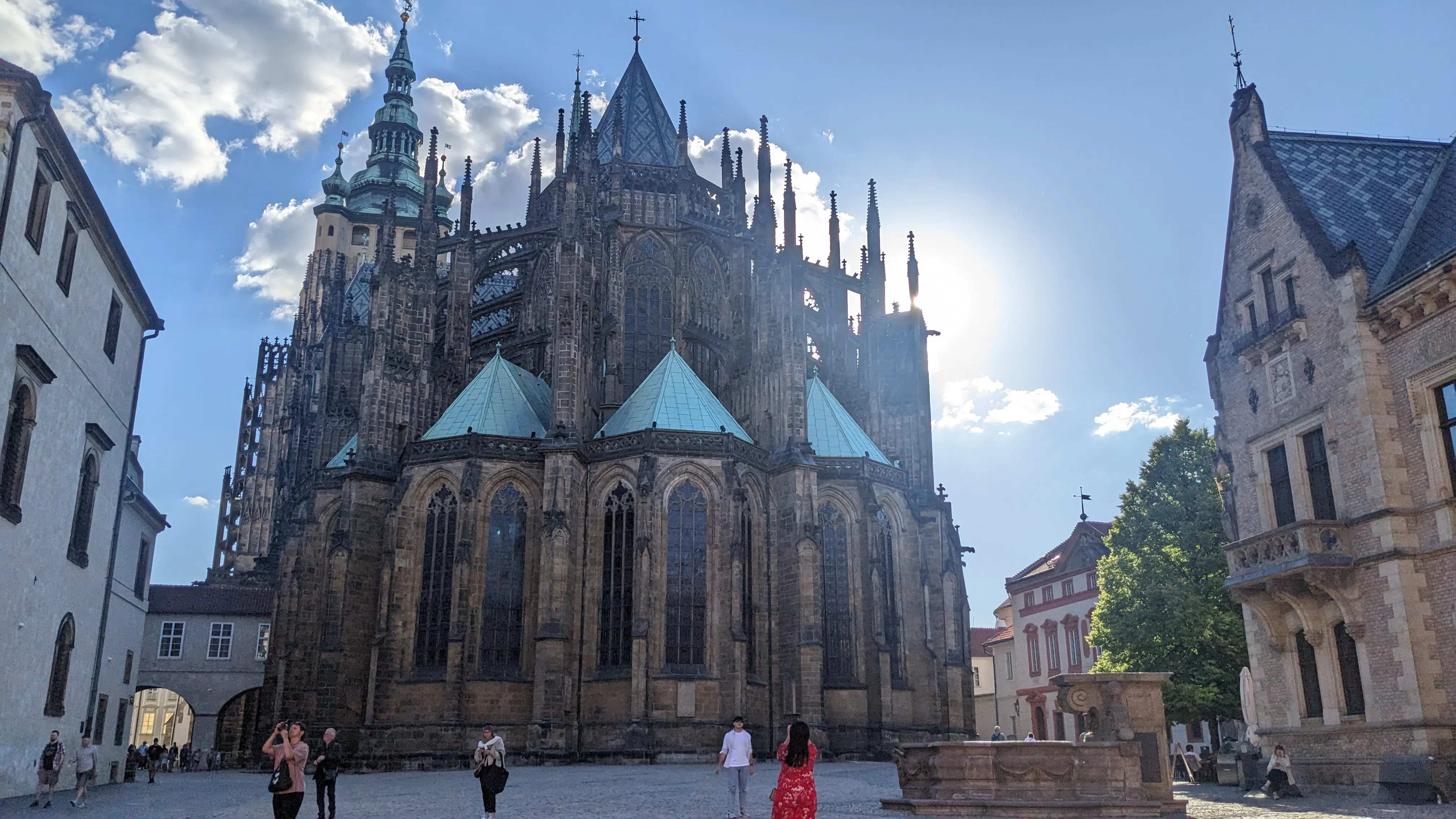 The gothic side of Prague Castle