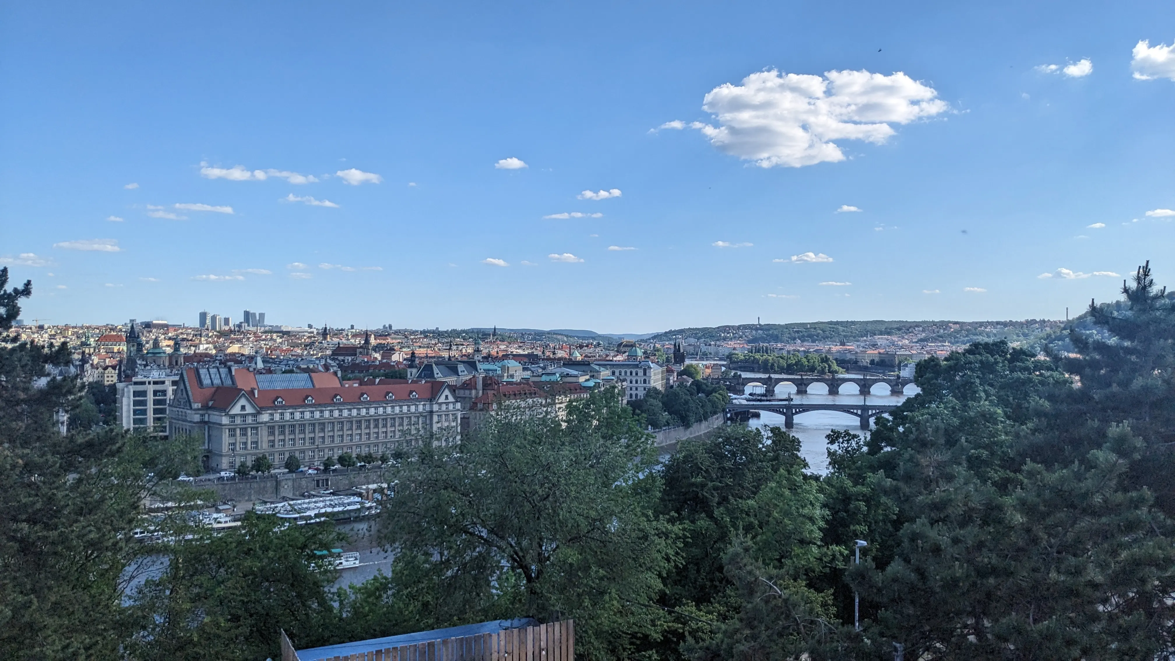 The view from Letná park