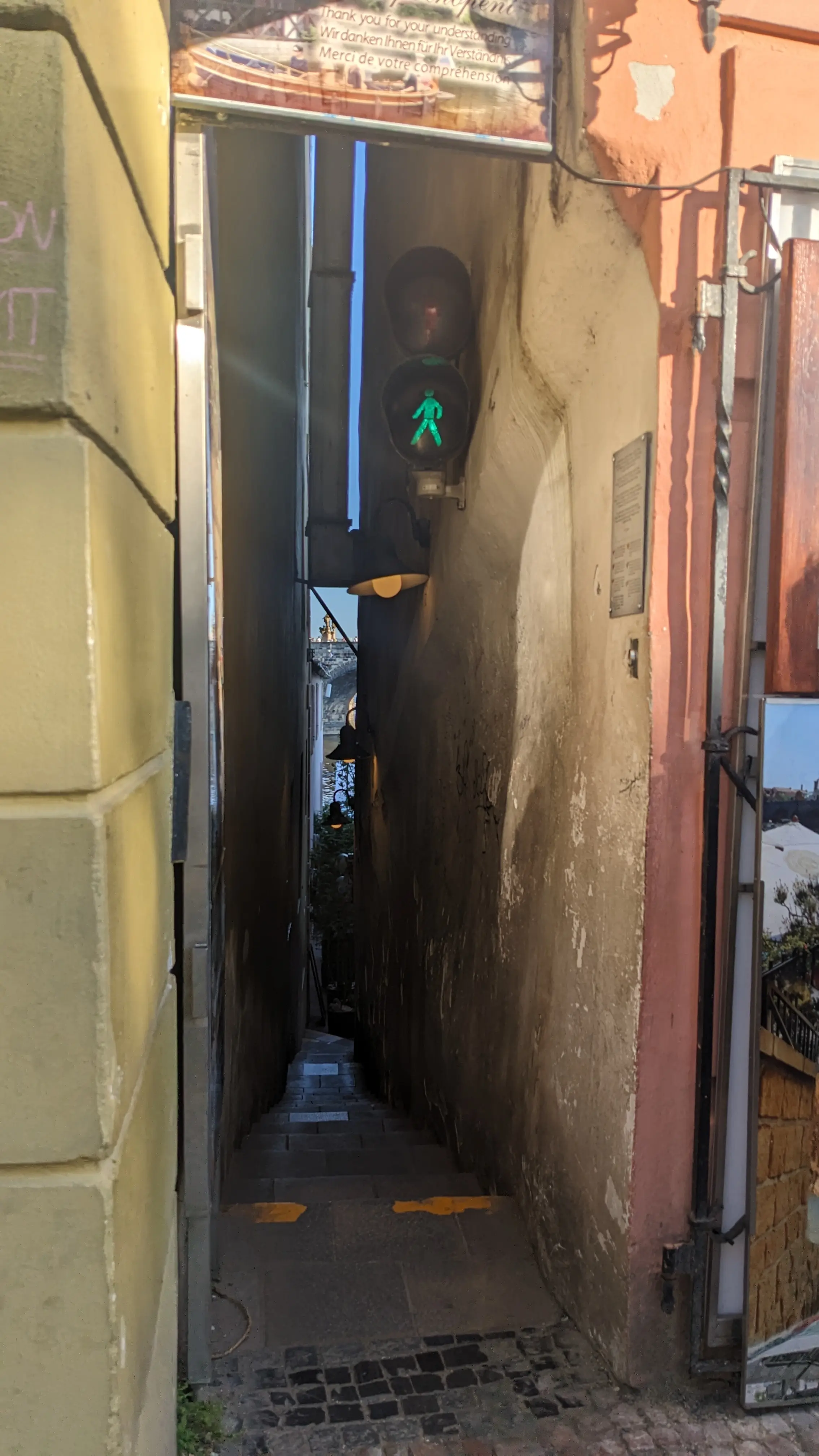The narrowest alleyway in Prague