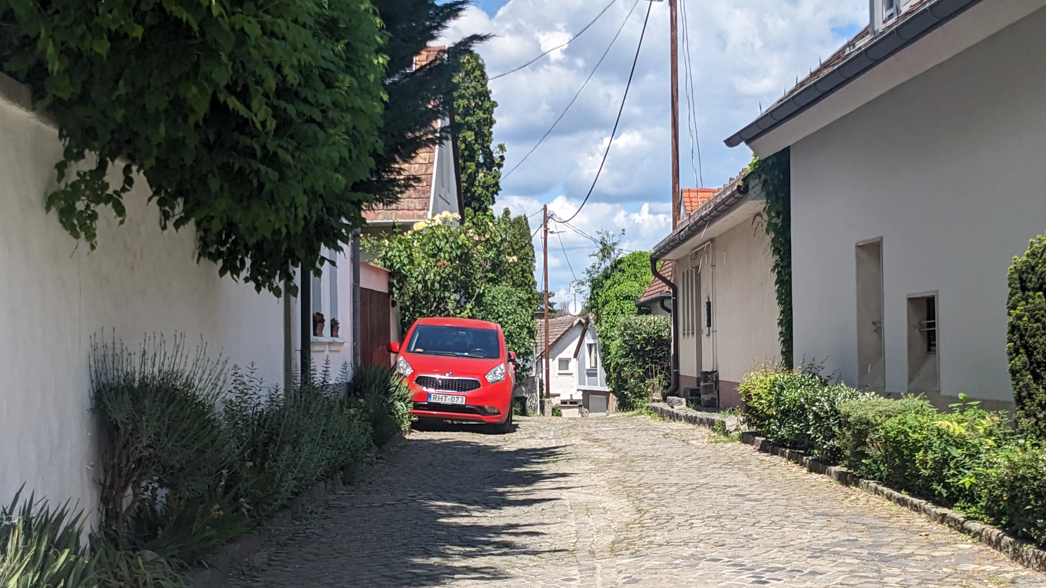 A narrow street in Szentendre