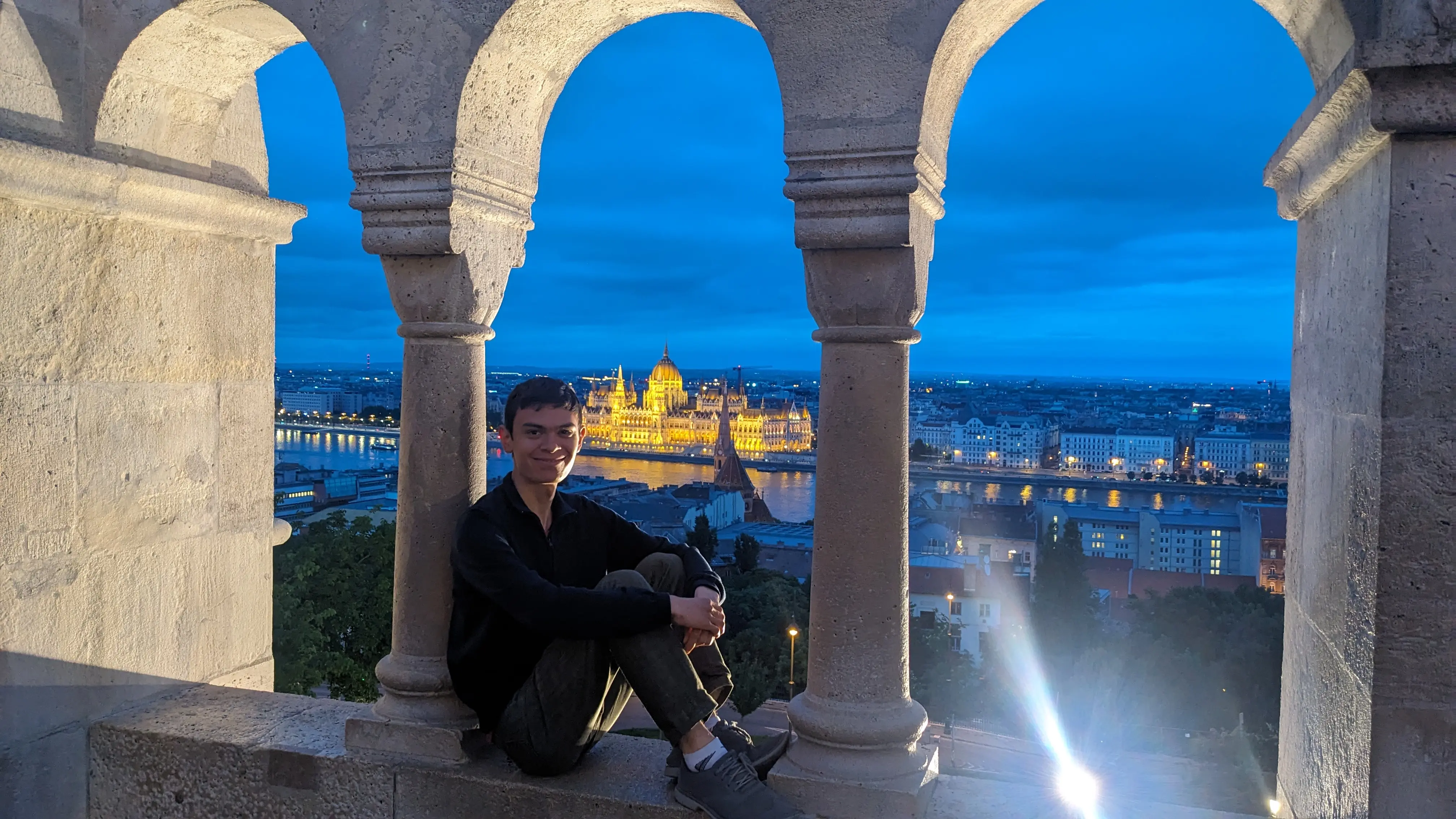 A picture of me in the wall of Fisherman’s Bastion