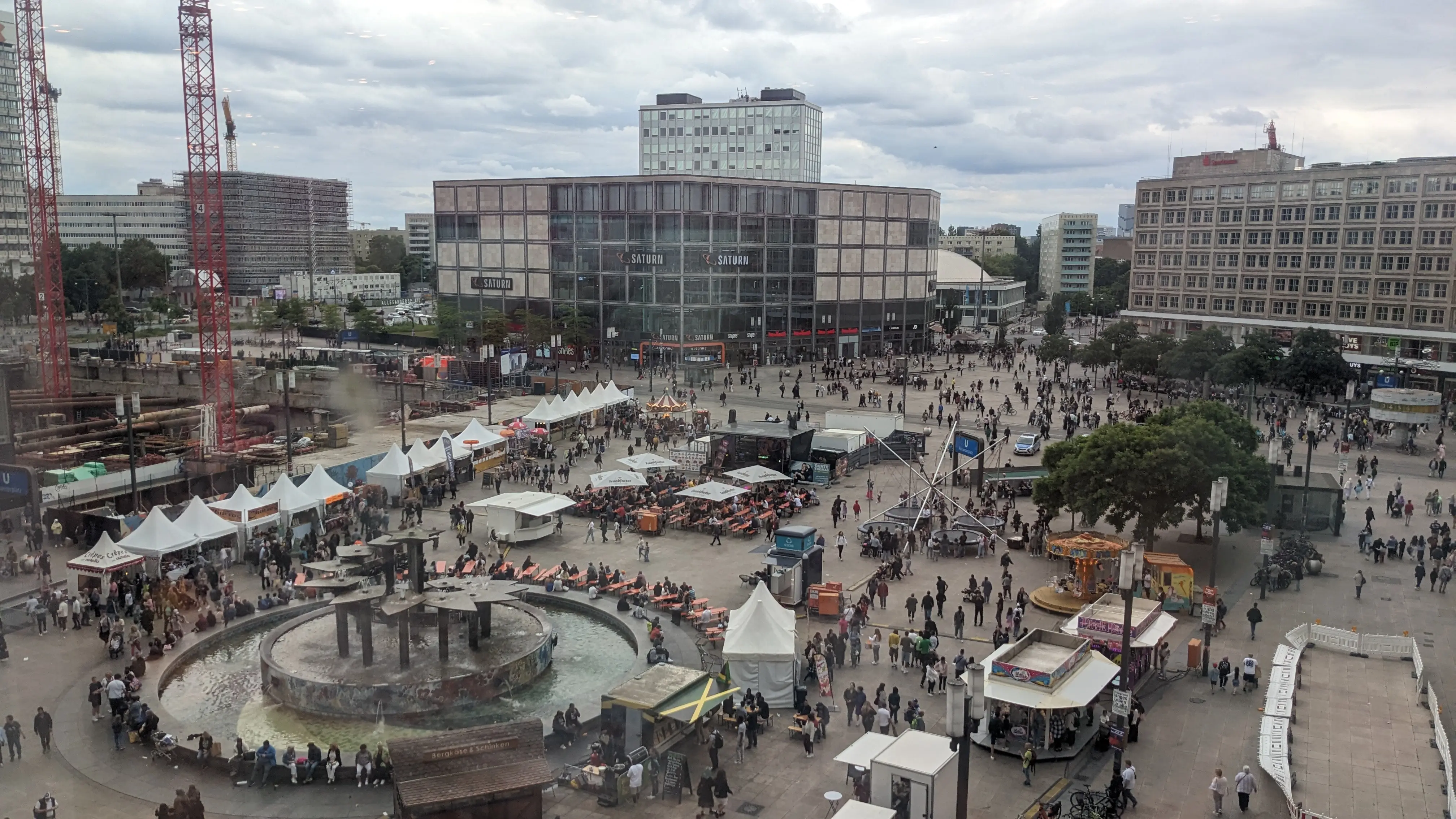 A picture of Alexanderplatz from above