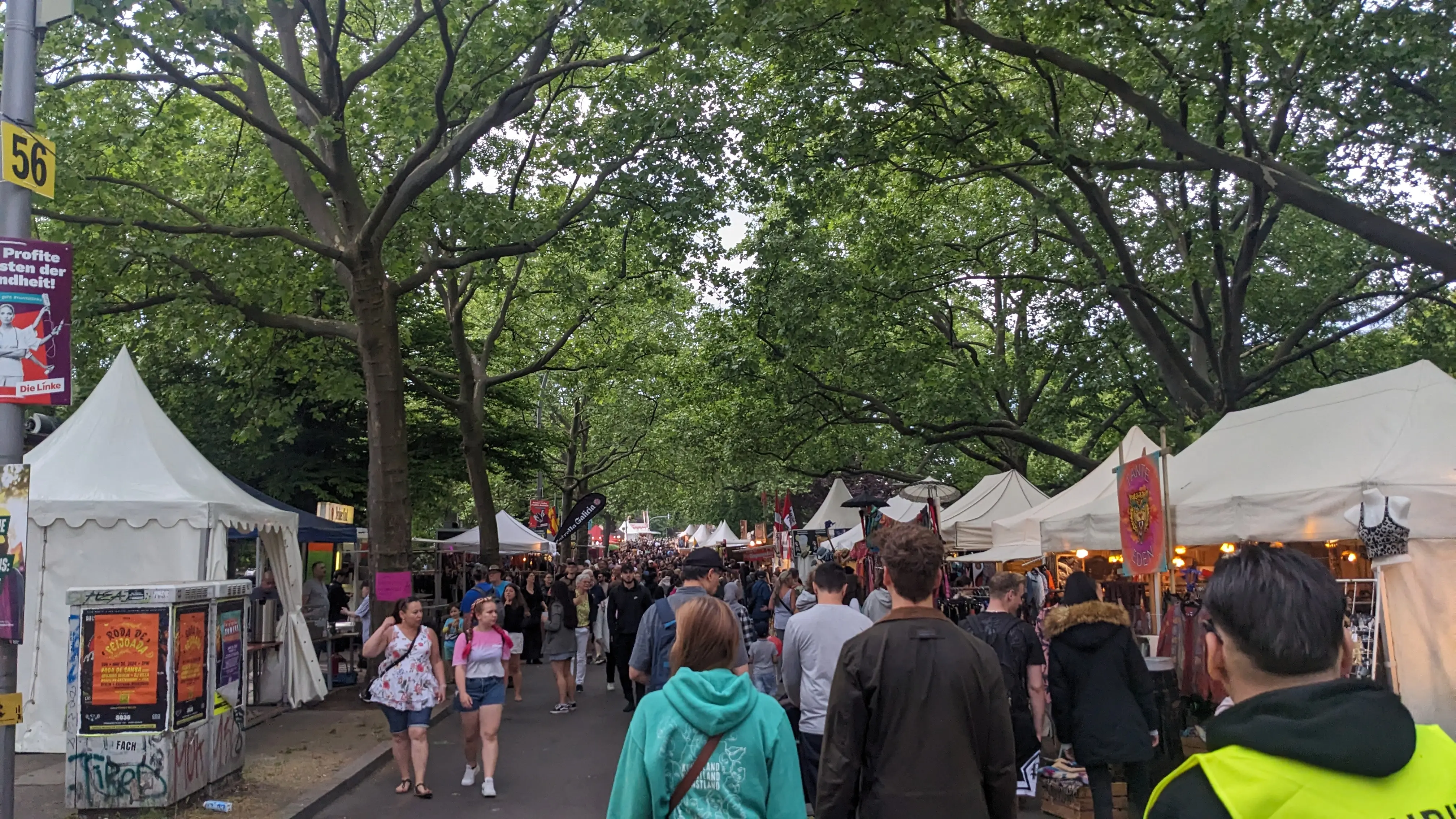 A picture of a street in the Carnival of Cultures